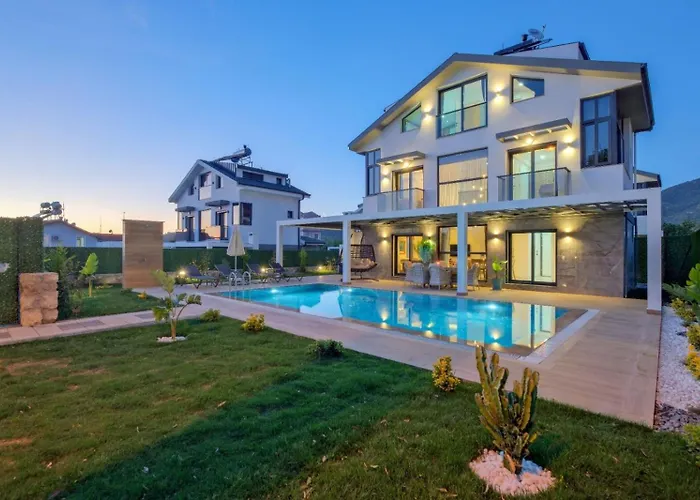 Ovacik 3 Bedroom With Private Pool Hot Tub Villa